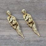 Exaggerated Metal Gold Earrings - Lybra Intimates