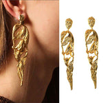 Exaggerated Metal Gold Earrings - Lybra Intimates