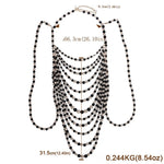 Multilayer Pearl Body Chain-Lybra Intimates -Accessories