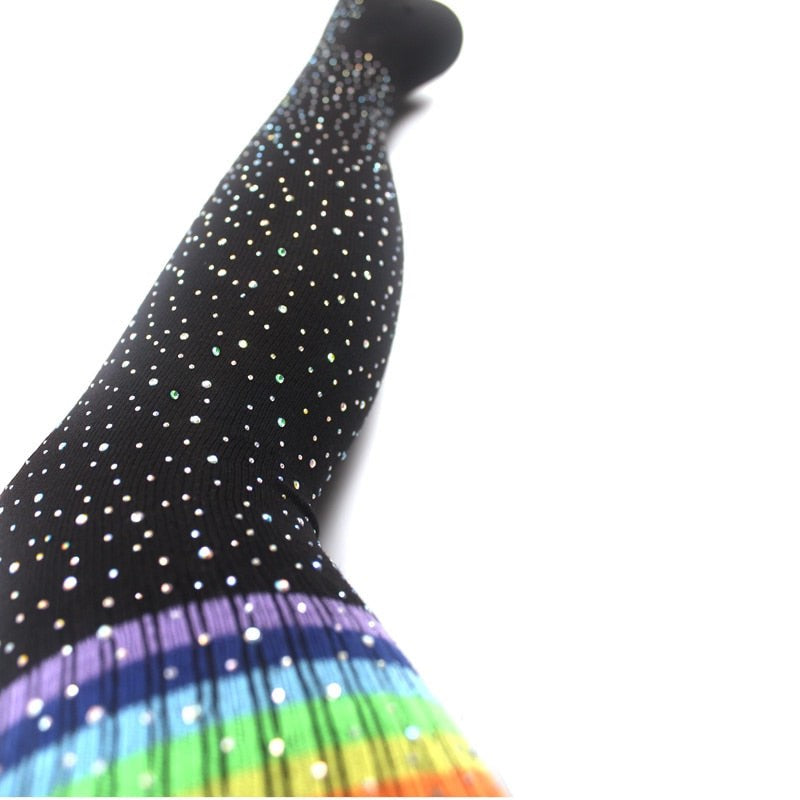 Bling Glitter Over Knee Stockings-Lybra Intimates -Accessories,Stockings