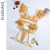 Feather Sensual Lace Chain Lingerie  3 Piece Sets