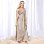 Vintage Satin Nightgown-Lybra Intimates -Night Gowns