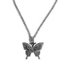 Fully Iced Out Crystal Pave Butterfly Pendant-Lybra Intimates -Accessories