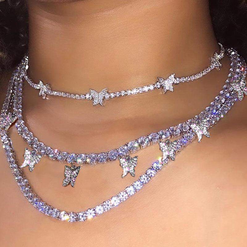 Icy Drip Butterflies-Lybra Intimates -Accessories,Necklaces