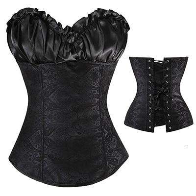 Gothic Lace Up Bustier-Lybra Intimates -Lingerie