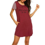 Women's Letter Nightgowns-Lybra Intimates -Night Gowns