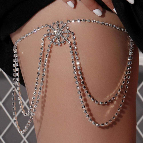 Snowflake Adjustable Thigh Chain-Lybra Intimates -Accessories,body jewelry